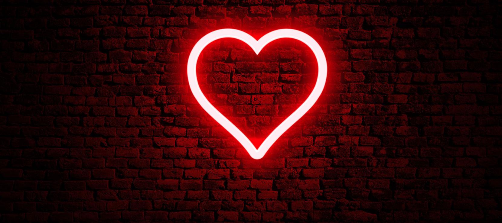 Coeur néon Coeur